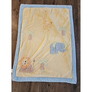 Babies R Us Koala Baby 2007 Plush Baby Blanket Yellow Blue Giraffe Elephant Lion